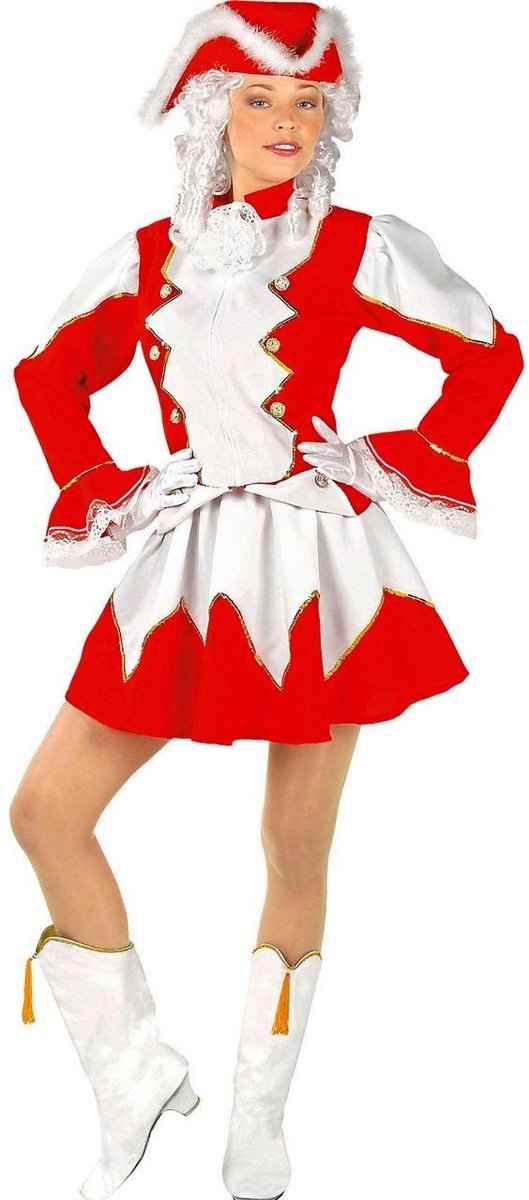 Dans & Entertainment Kostuum | Brabantse Majorette Rood | Vrouw | Medium | Carnaval kostuum | Verkleedkleding